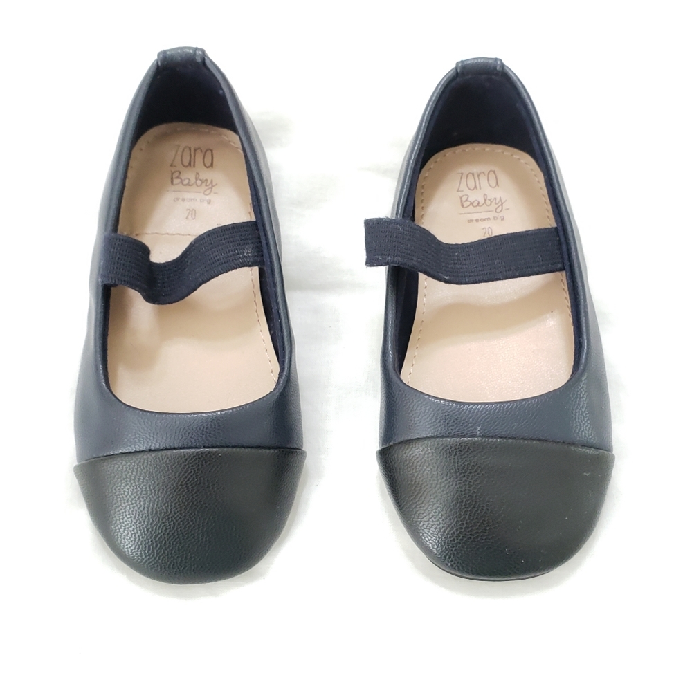 COPY - Zara Baby Navy Black Cap Toe Ballet Flat Mary Jane Size 20